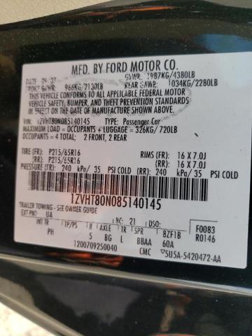 Photo 10 from auction – 2008 FORD MUSTANG with VIN 1ZVHT80N085140145