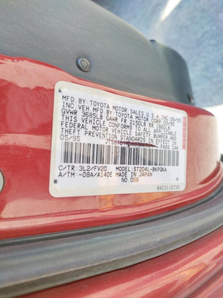 Zdjęcie 10 z aukcji – 1997 TOYOTA CELICA ST z VIN JT2DB02T3V0067565