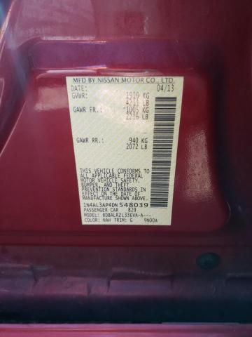 Photo 10 from auction – 2013 NISSAN ALTIMA 2.5 with VIN 1N4AL3AP4DN548039