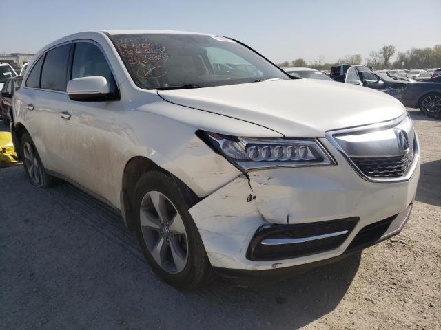 ACURA MDX 2015 with VIN 5FRYD4H24FB016828 - Photo from auction