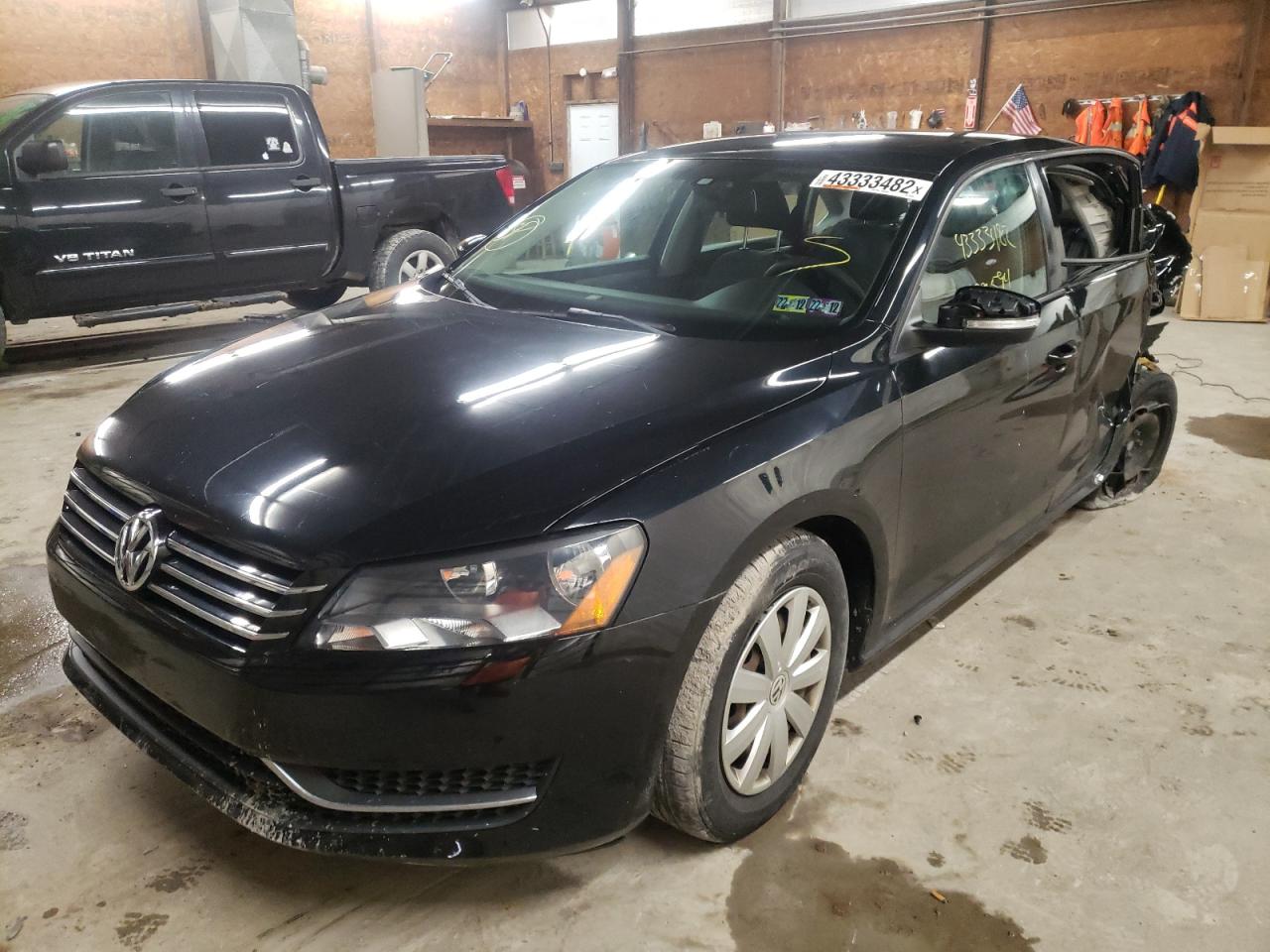 Photo 2 from auction – 2013 VOLKSWAGEN PASSAT S with VIN 1VWAP7A31DC032569