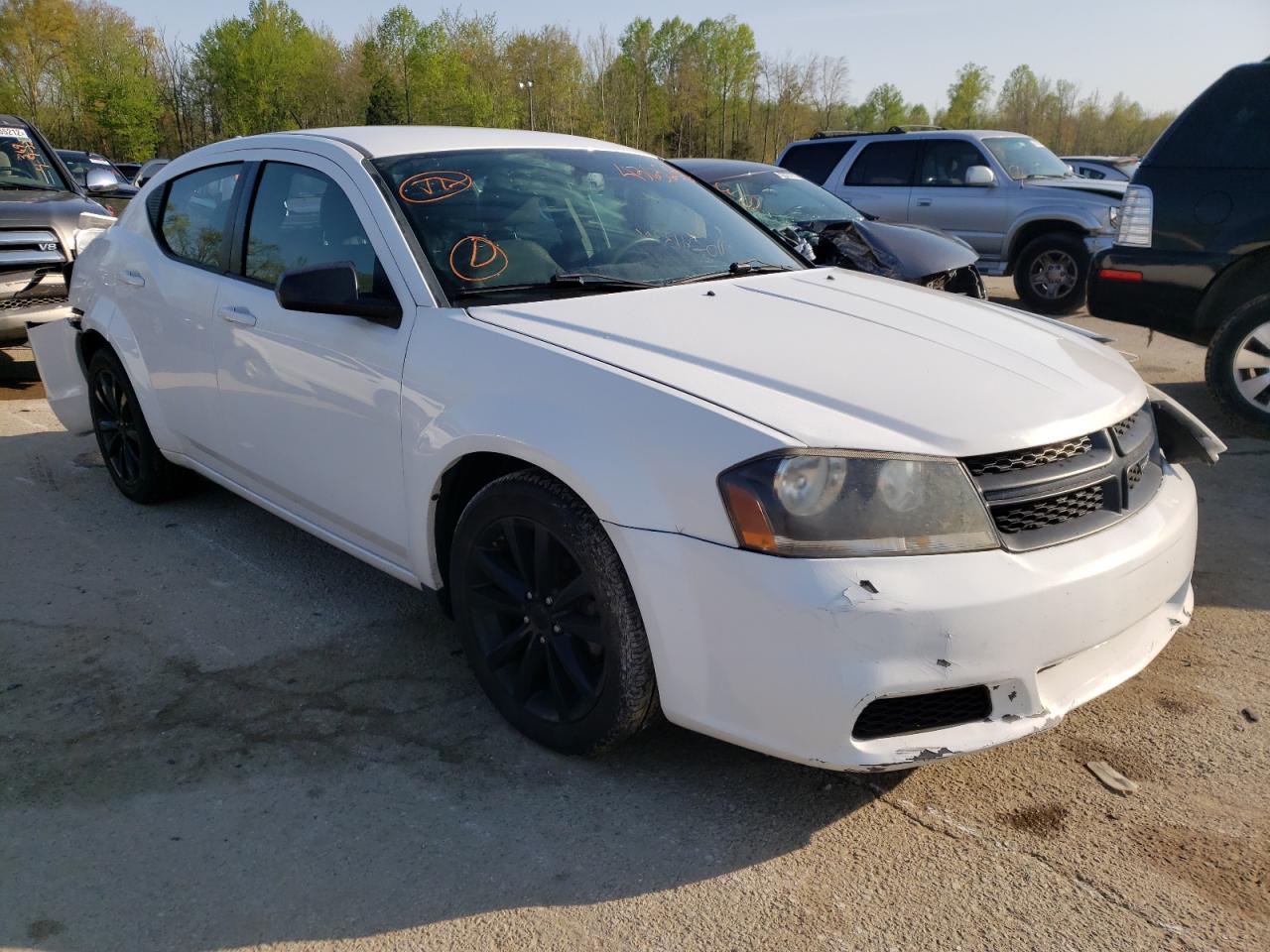 DODGE AVENGER SE 2014 with VIN 1C3CDZABXEN109974 - Photo from auction