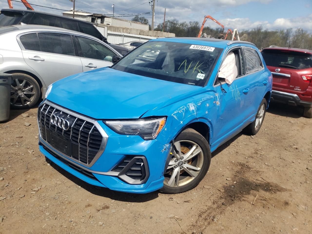Photo 2 from auction – 2020 AUDI Q3 PREMIUM with VIN WA1DECF37L1035472