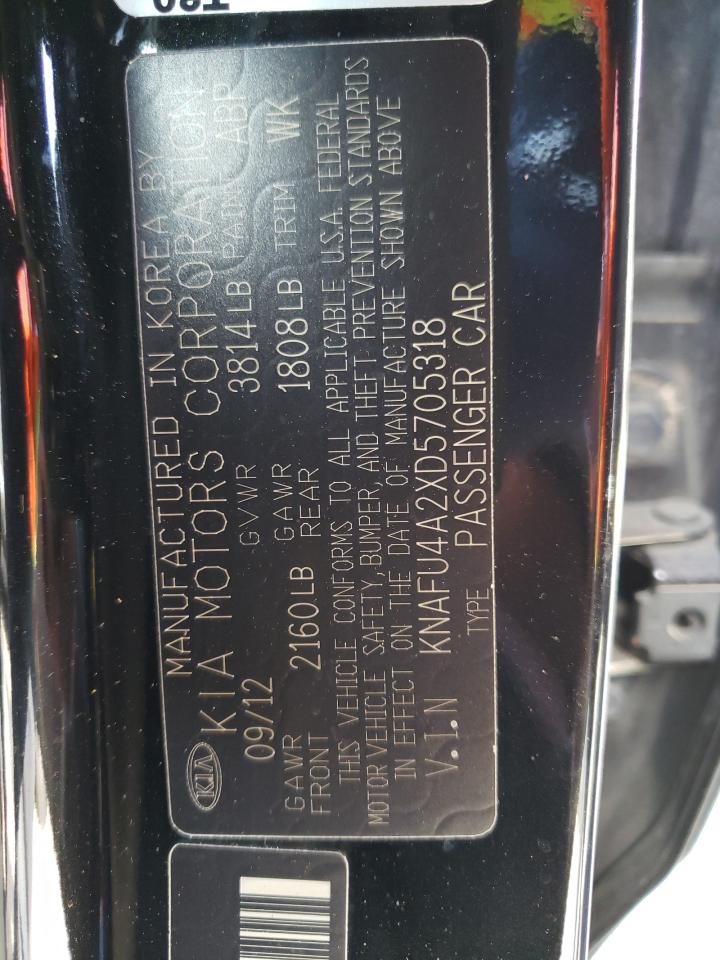 Photo 10 from auction – 2013 KIA FORTE EX with VIN KNAFU4A2XD5705318