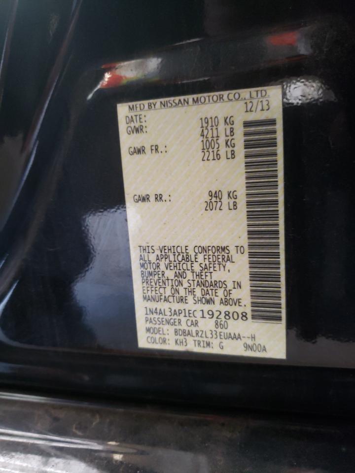 Photo 11 from auction – 2014 NISSAN ALTIMA 2.5 with VIN 1N4AL3AP1EC192808