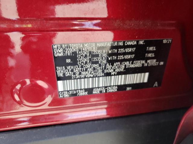 Photo 10 from auction – 2021 TOYOTA RAV4 LE with VIN 2T3H1RFV6MW175684