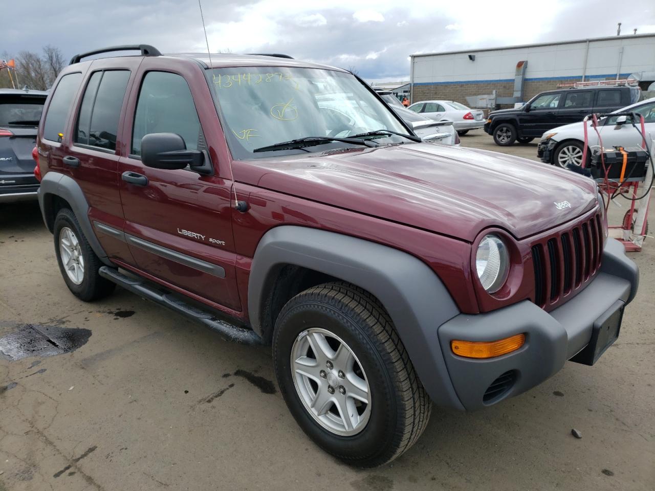 Photo 1 from auction – 2003 JEEP LIBERTY SP with VIN 1J4GL48K33W636149