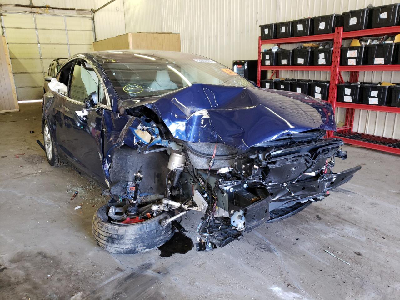 TESLA MODEL X 2019 with VIN 5YJXCDE44KF193492 - Photo from auction