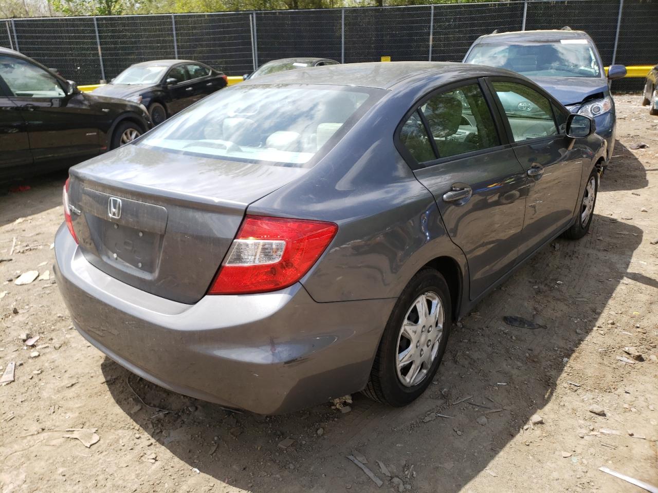 Photo 4 from auction – 2012 HONDA CIVIC LX with VIN 19XFB2F51CE345181