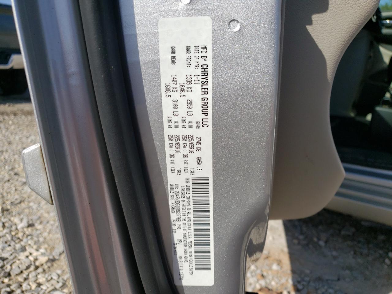 Photo 10 from auction – 2011 DODGE CARAVAN with VIN 2D4RN3DG1BR637766