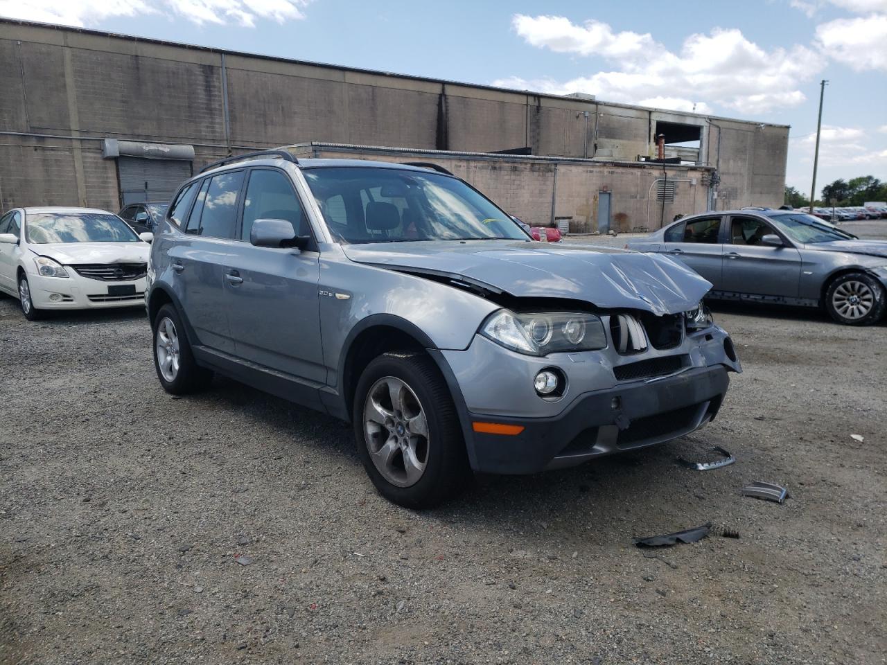 BMW X3 3.0SI 2007 with VIN WBXPC93457WF06493 - Photo from auction