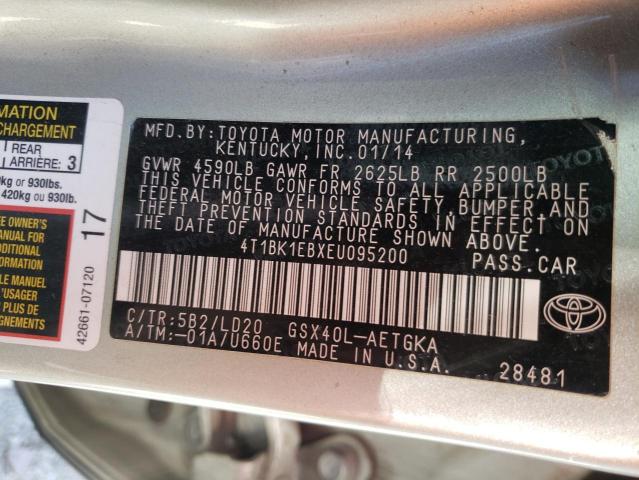 Zdjęcie 10 z aukcji – 2014 TOYOTA AVALON BAS z VIN 4T1BK1EBXEU095200