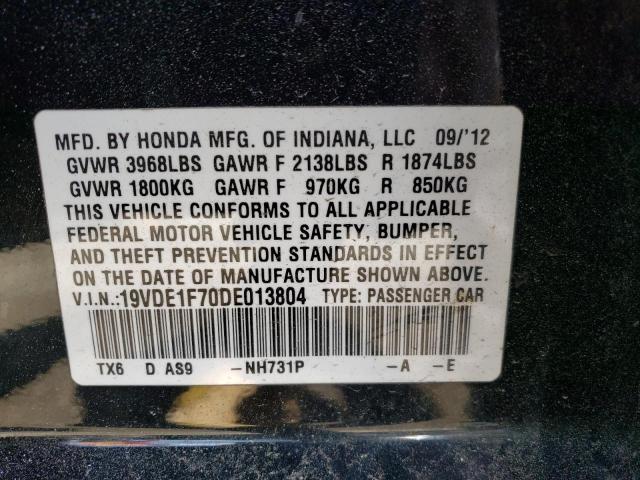 Photo 10 from auction – 2013 ACURA ILX 20 TEC with VIN 19VDE1F70DE013804