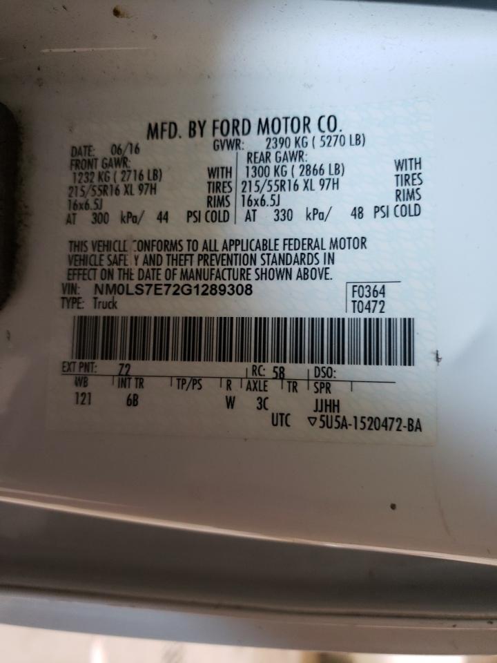 Photo 10 from auction – 2016 FORD TRANSIT CO with VIN NM0LS7E72G1289308