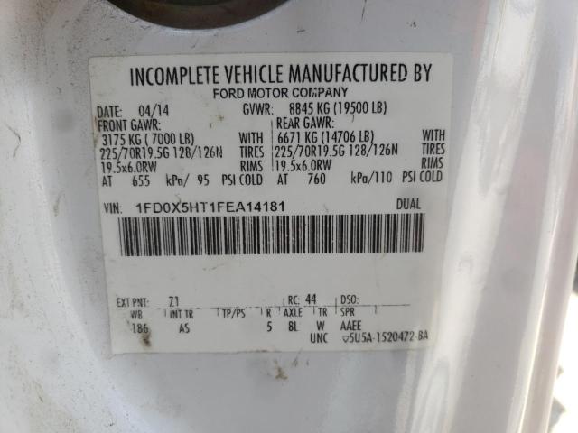 Photo 10 from auction – 2015 FORD F550 SUPER with VIN 1FD0X5HT1FEA14181