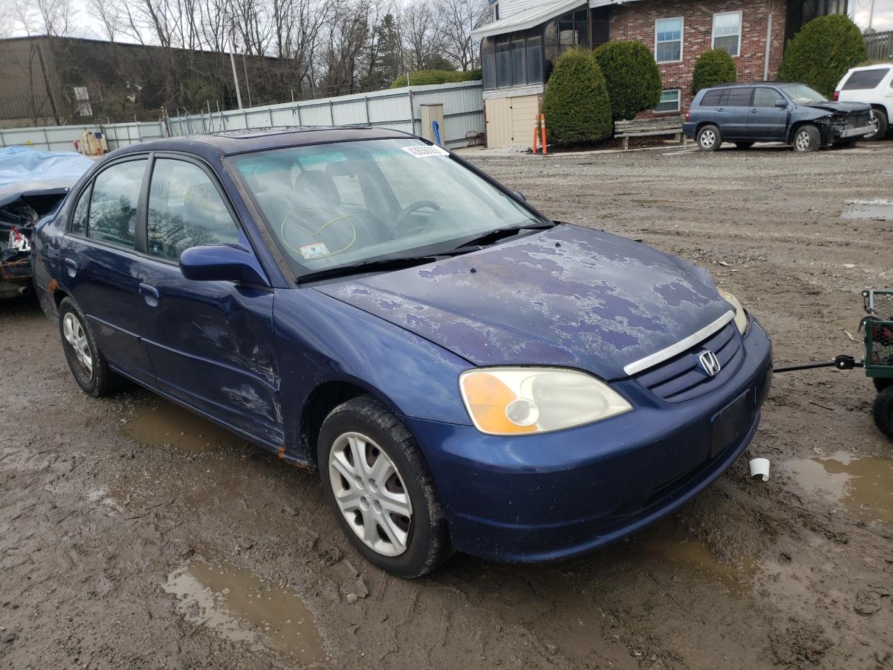 HONDA CIVIC EX 2003 with VIN 2HGES26703H583185 - Photo from auction
