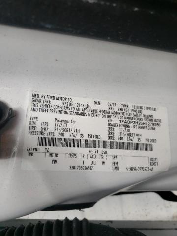 Photo 10 from auction – 2017 FORD FOCUS SEL with VIN 1FADP3H26HL279250