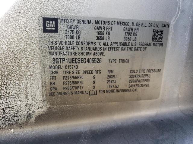 Photo 10 from auction – 2014 GMC SIERRA C15 with VIN 3GTP1UEC5EG406526
