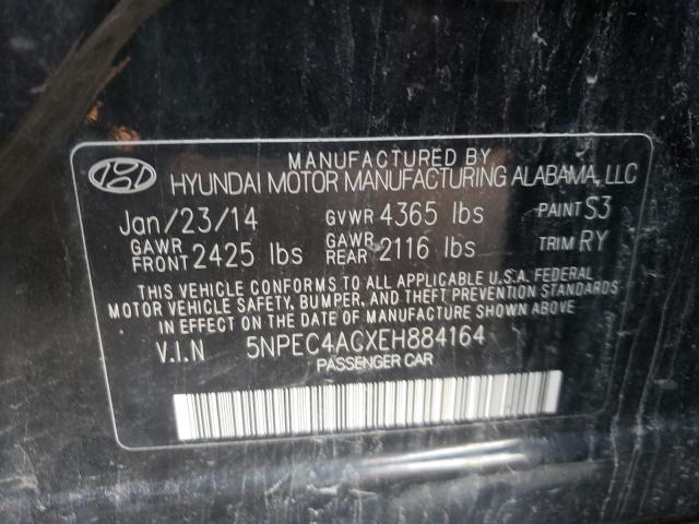 Photo 1 from auction – 2014 HYUNDAI SONATA SE with VIN 5NPEC4ACXEH884164