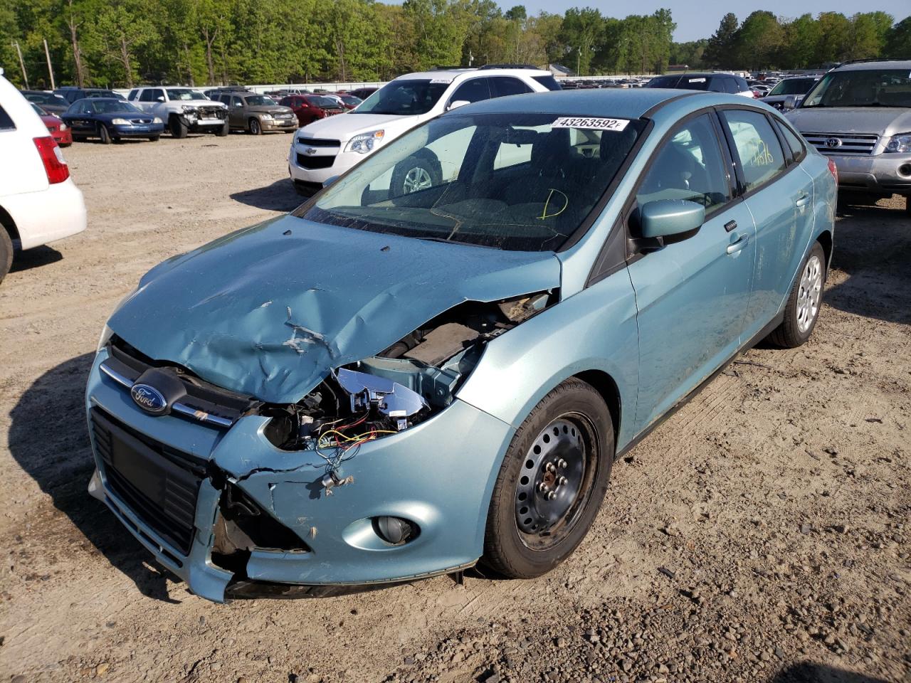 Photo 2 from auction – 2012 FORD FOCUS SE with VIN 1FAHP3F25CL187964