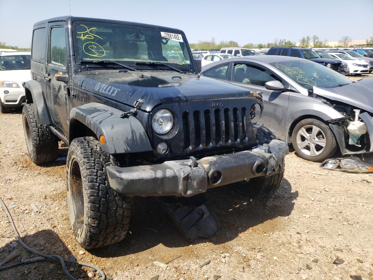 JEEP WRANGLER S 2016 with VIN 1C4AJWAG5GL319452 - Photo from auction