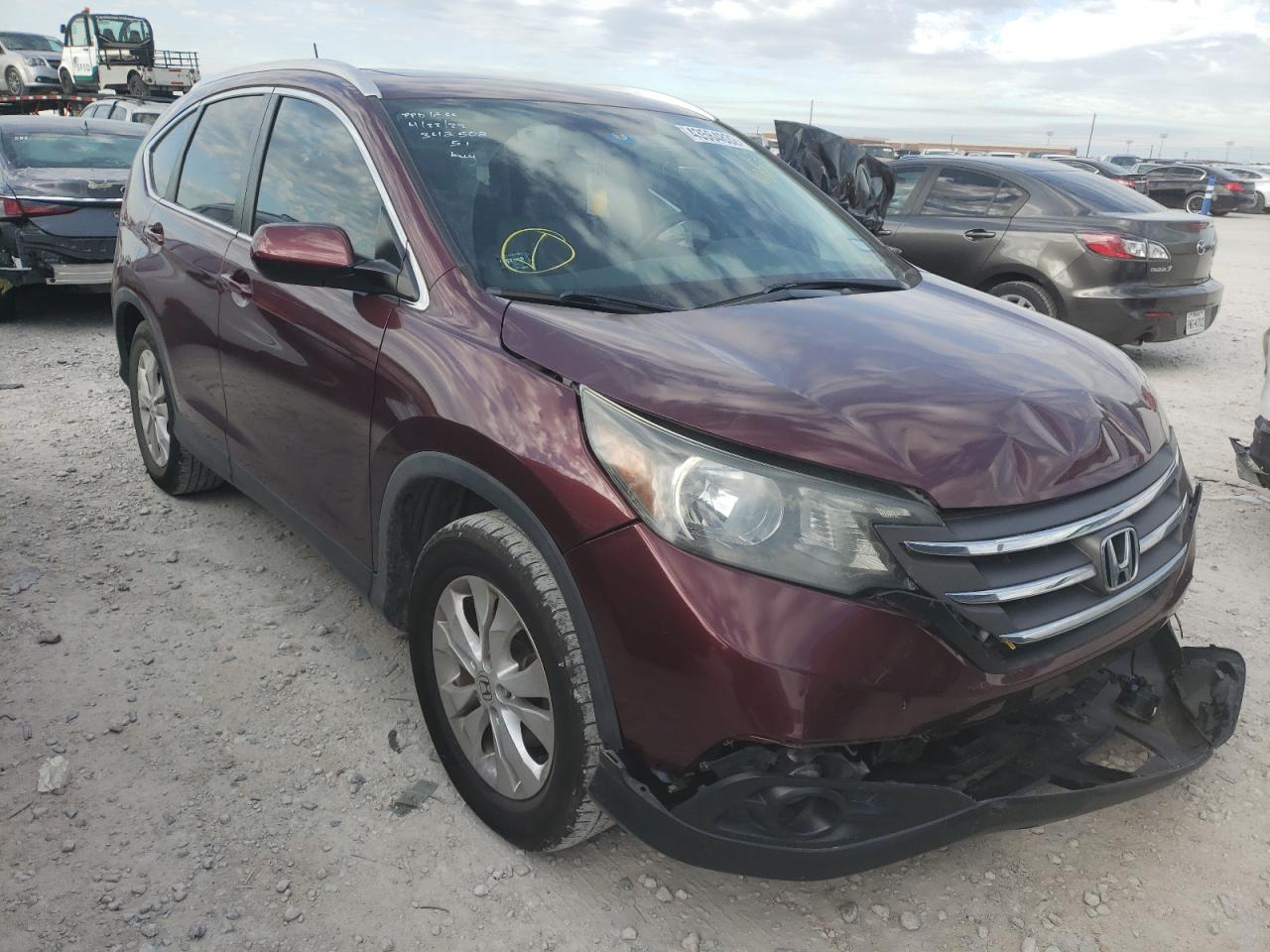 HONDA CR-V EXL 2014 with VIN 5J6RM3H79EL025882 - Photo from auction