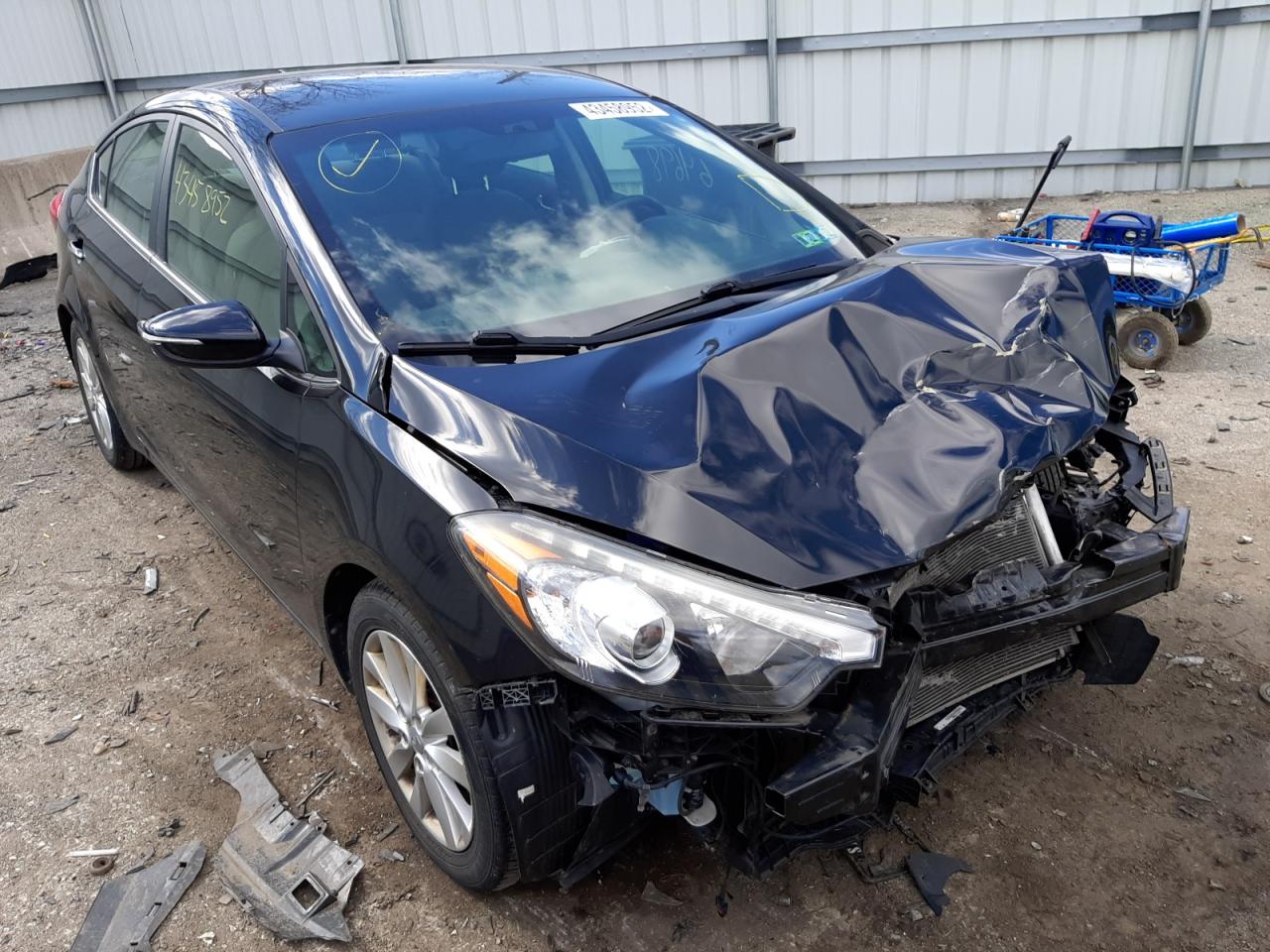 KIA FORTE EX 2015 with VIN KNAFX4A8XF5345191 - Photo from auction