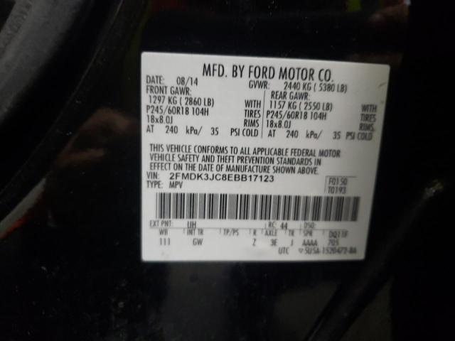 Photo 10 from auction – 2014 FORD EDGE SEL with VIN 2FMDK3JC8EBB17123