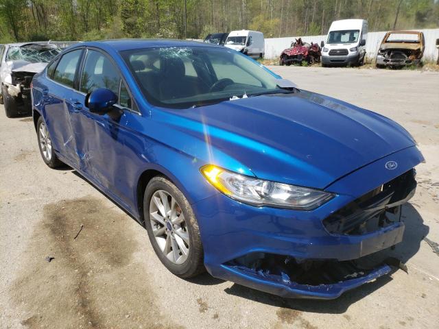 FORD FUSION SE 2017 with VIN 3FA6P0H70HR187264 - Photo from auction