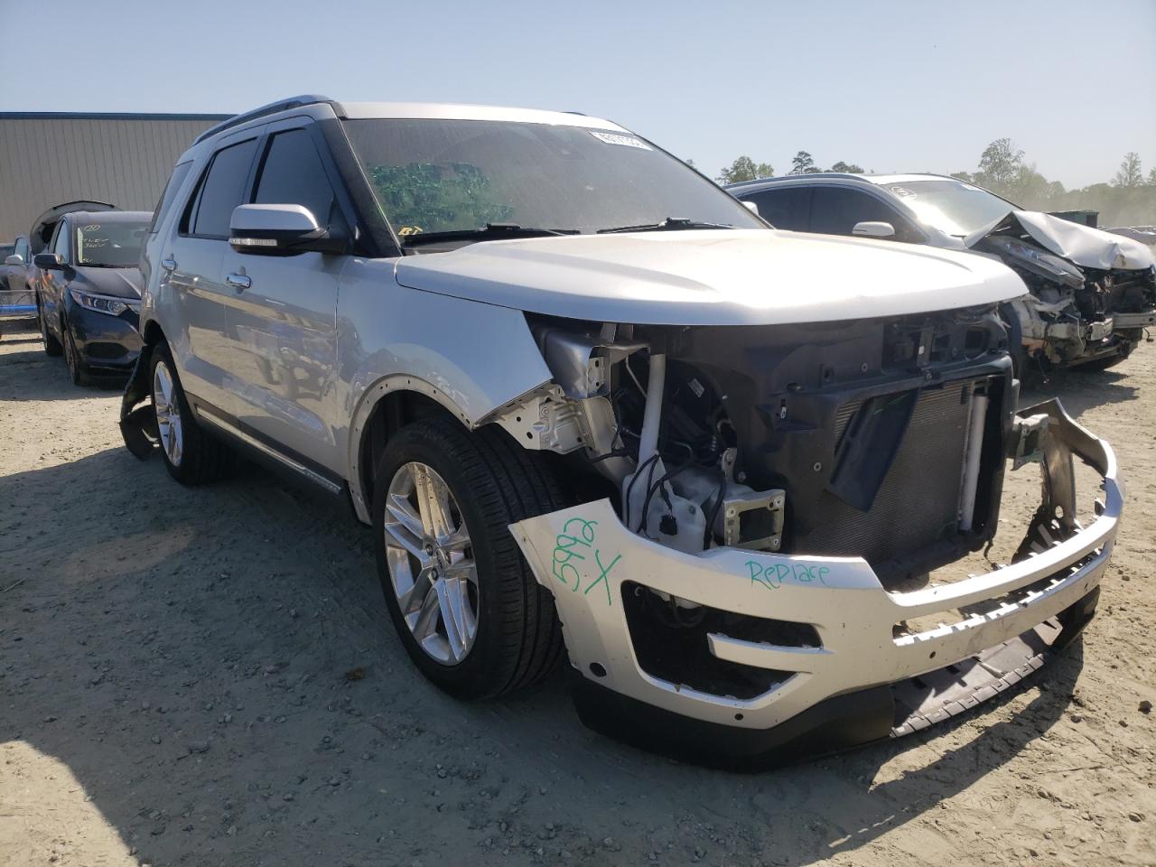 FORD EXPLORER L 2017 with VIN 1FM5K7F87HGD77980 - Photo from auction