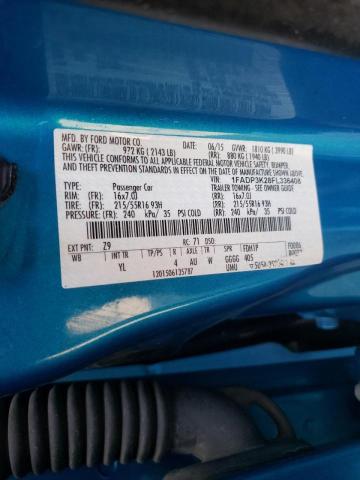 Photo 10 from auction – 2015 FORD FOCUS SE with VIN 1FADP3K28FL336408