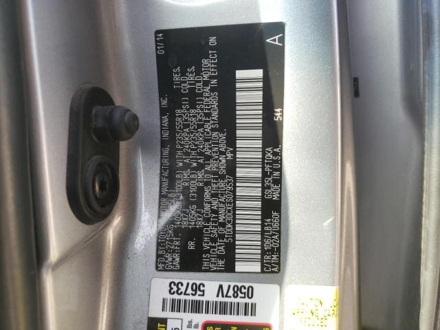Photo 10 from auction – 2014 TOYOTA SIENNA XLE with VIN 5TDDK3DCXES079537