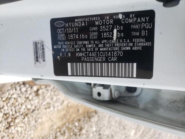 Photo 10 from auction – 2012 HYUNDAI ACCENT GLS with VIN KMHCT4AE1CU141870