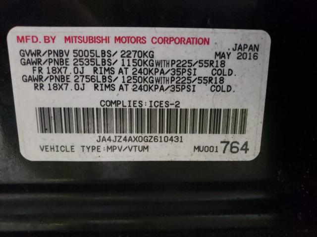 Photo 10 from auction – 2016 MITSUBISHI OUTLANDER with VIN JA4JZ4AX0GZ610431