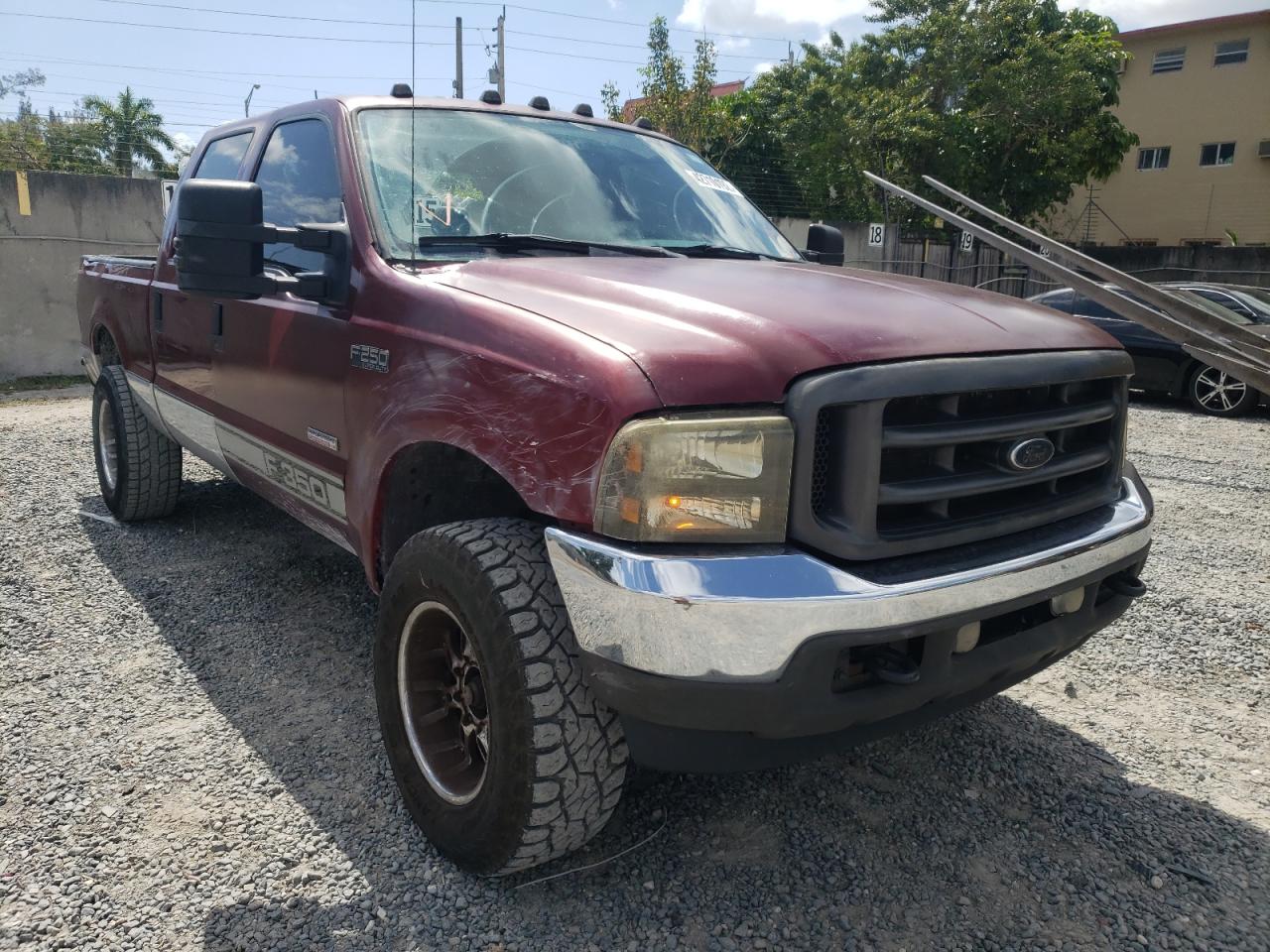 FORD F250 SUPER 2004 с VIN 1FTNW20P14EB93801 - Фото с аукциона