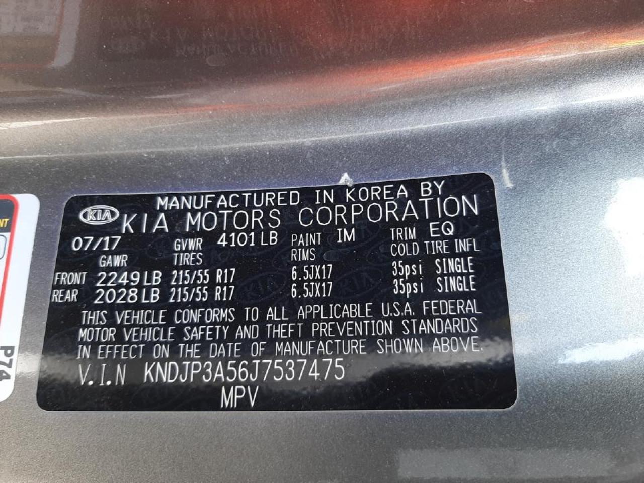 Photo 10 from auction – 2018 KIA SOUL + with VIN KNDJP3A56J7537475