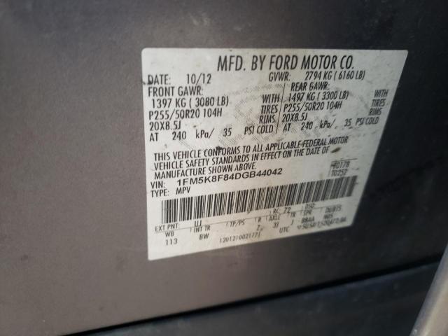 Photo 10 from auction – 2013 FORD EXPLORER L with VIN 1FM5K8F84DGB44042