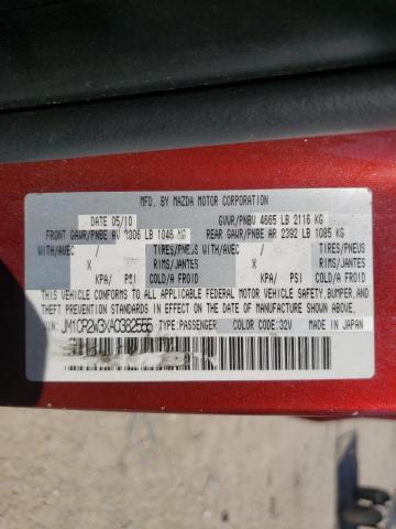 Photo 10 from auction – 2010 MAZDA 5 with VIN JM1CR2W3XA0382555