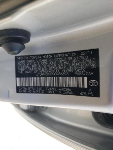 Photo 10 from auction – 2011 TOYOTA PRIUS with VIN JTDKN3DU9B0286393