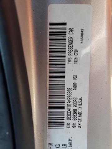 Photo 10 from auction – 2010 DODGE AVENGER SX with VIN 1B3CC4FB1AN209208