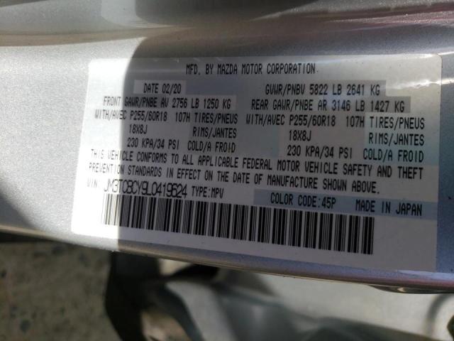 Photo 10 from auction – 2020 MAZDA CX-9 TOURI with VIN JM3TCBCY9L0419624