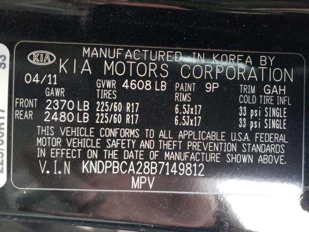 Photo 10 from auction – 2011 KIA SPORTAGE L with VIN KNDPBCA28B7149812