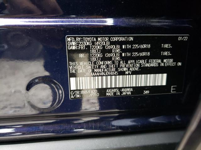 Photo 10 from auction – 2022 TOYOTA VENZA with VIN JTEAAAAH4NJ094845