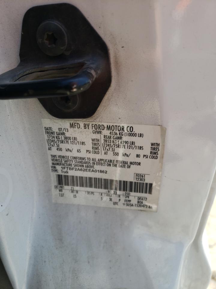 Photo 10 from auction – 2014 FORD F250 SUPER with VIN 1FTBF2A62EEA01862