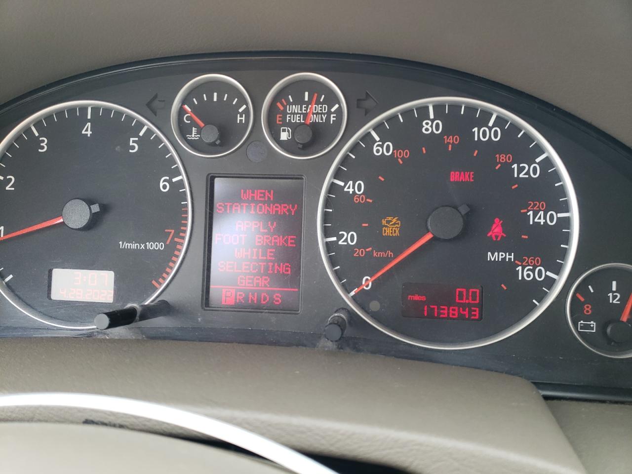 Photo 8 from auction – 2005 AUDI ALLROAD with VIN WA1YD64B65N024295