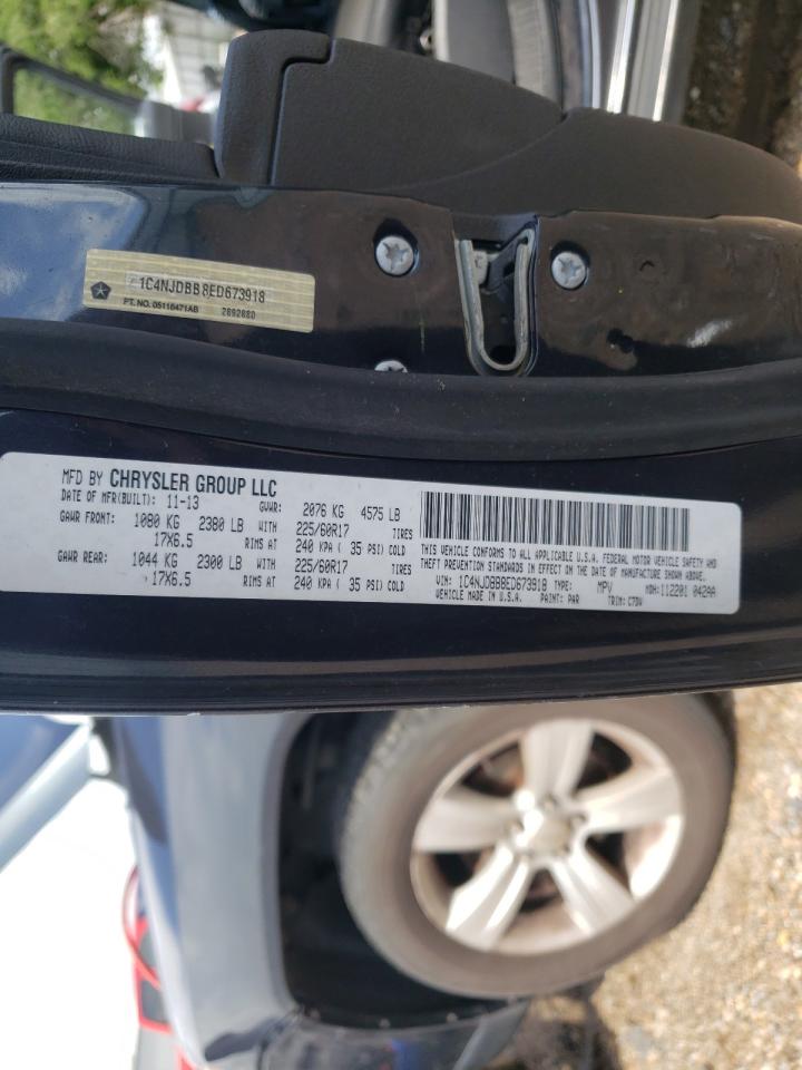 Photo 19 from auction – 2014 JEEP COMPASS SP with VIN 1C4NJDBB8ED673918