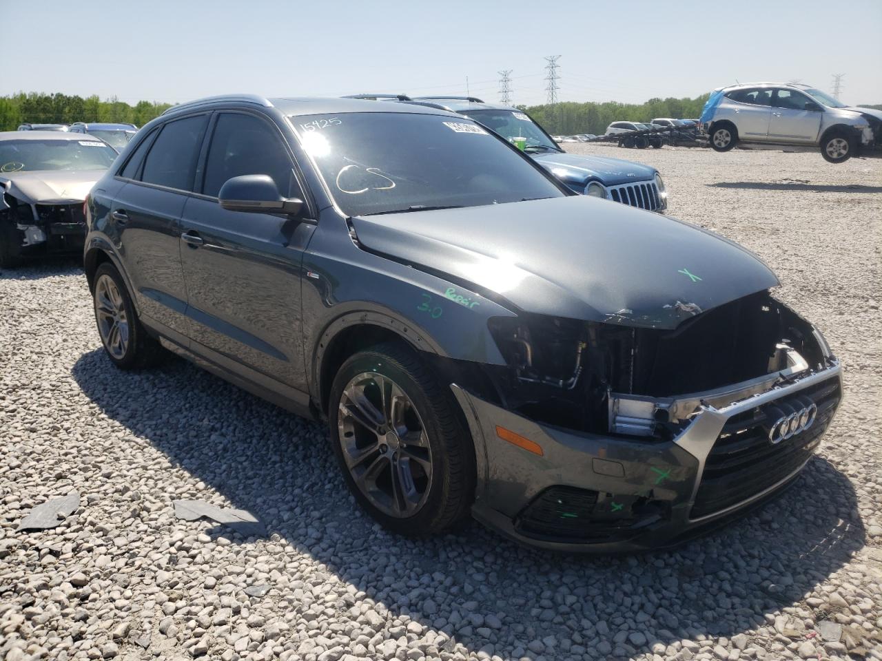 AUDI Q3 PREMIUM 2018 with VIN WA1ECCFS2JR005943 - Photo from auction