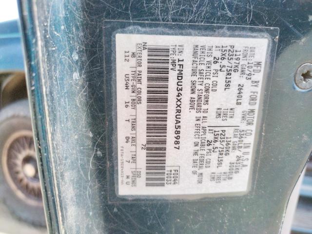Photo 10 from auction – 1994 FORD EXPLORER with VIN 1FMDU34XXRUA58987