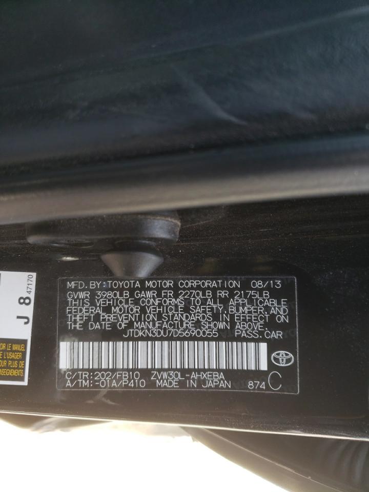 Photo 10 from auction – 2013 TOYOTA PRIUS with VIN JTDKN3DU7D5690055