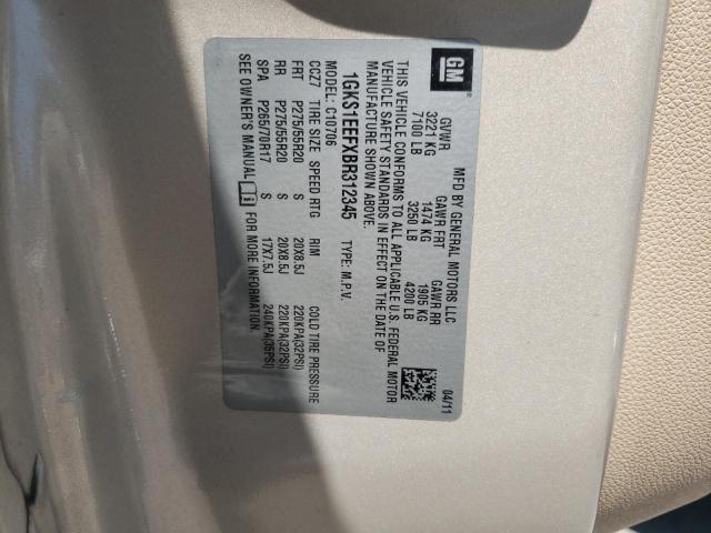 Photo 10 from auction – 2011 GMC YUKON DENA with VIN 1GKS1EEFXBR312345